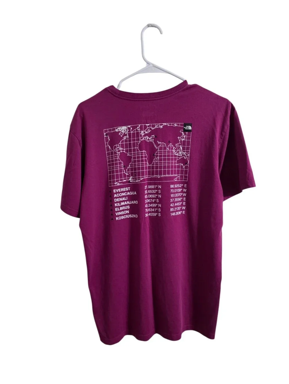 The North face Seven Summits Magenta Tshirt Size Medium